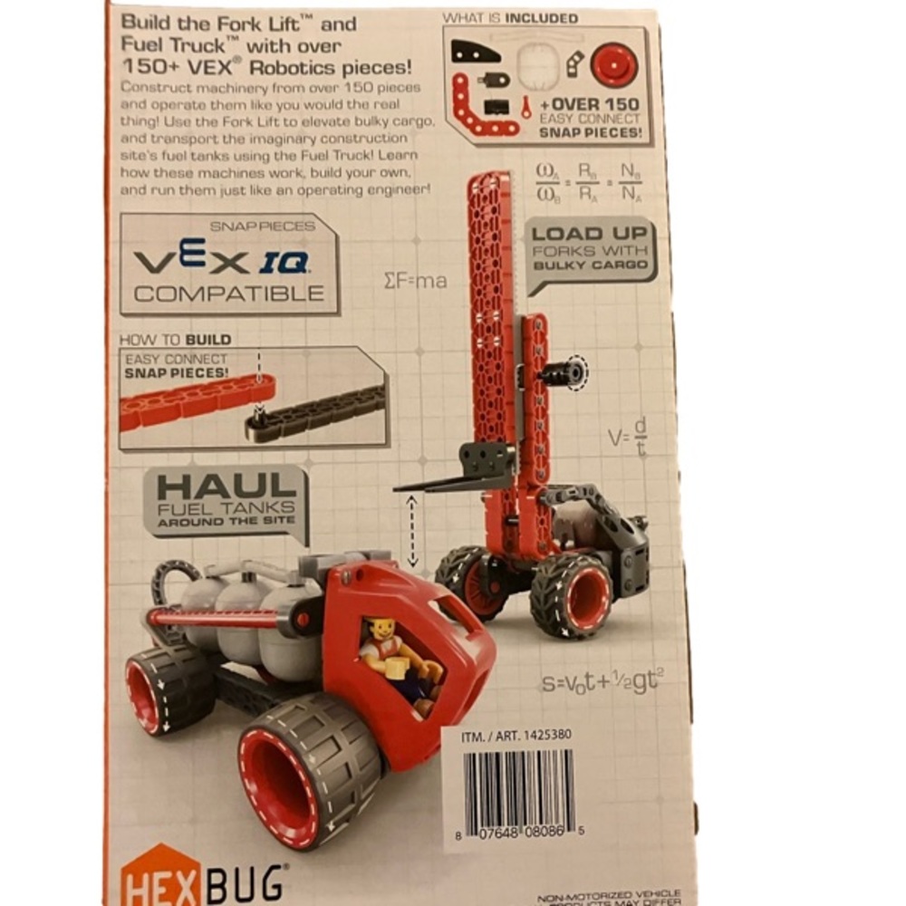 Hexbug, build genius, stem starter.